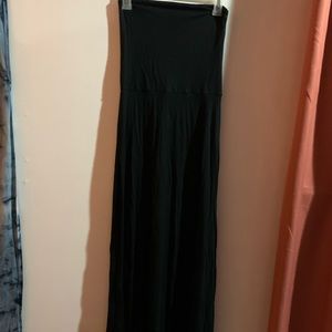 black maxi dress